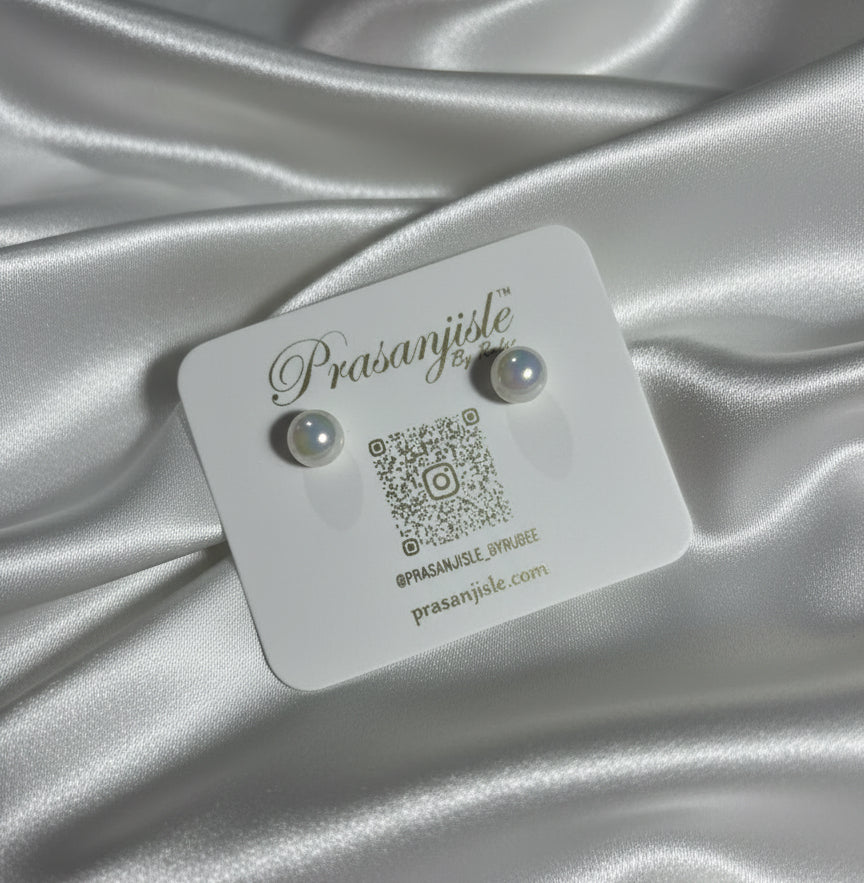 Elegant Double-Sided Pearl Studs - Perfect Gift