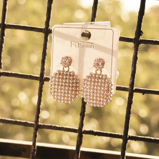 Stunning Pearl Mosaic Drop Earrings