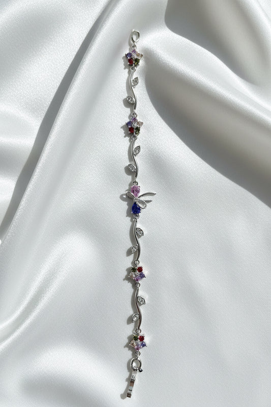 Enchanted Garden Multi-Color Crystal Vine Bracelet