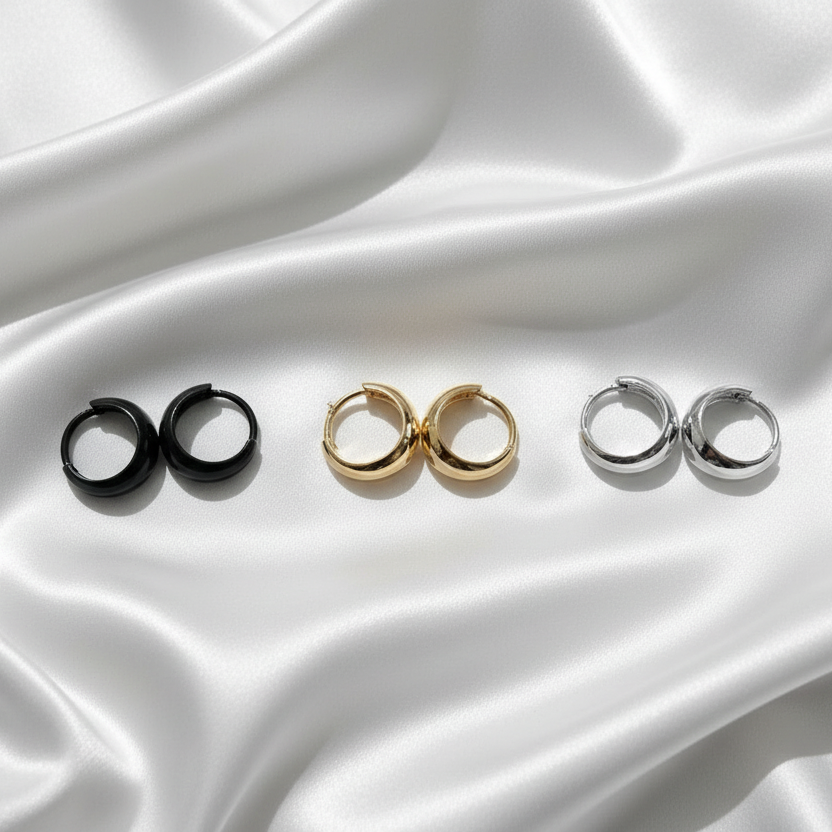 The Aurum Bold: Architectural Gold hoops