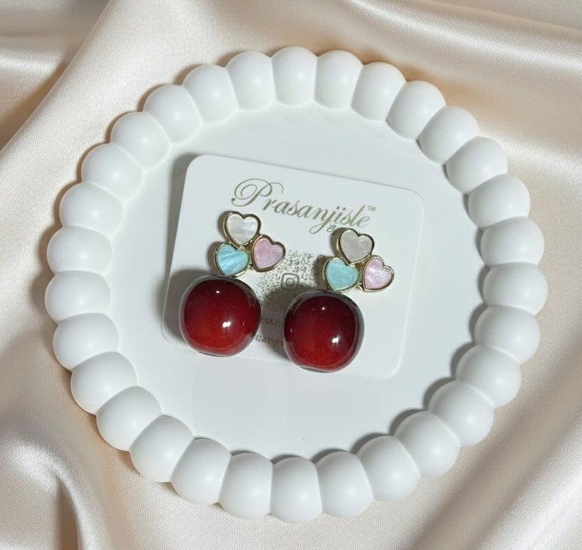 Sweet Cherry Blossom Drop Earrings