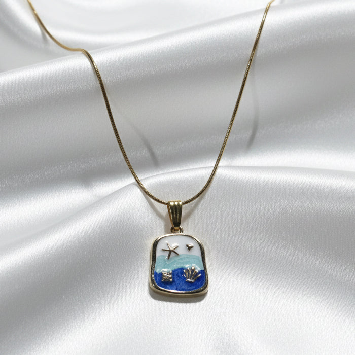 Enamel Necklace