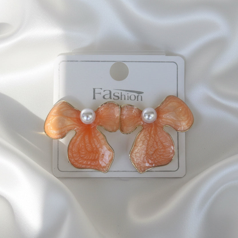 Pastel Pearl Inlay Enamel Studs (6 Colors)