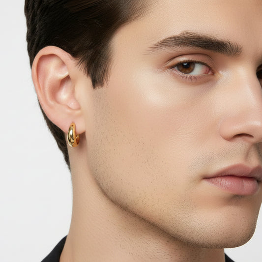 The Aurum Bold: Architectural Gold hoops