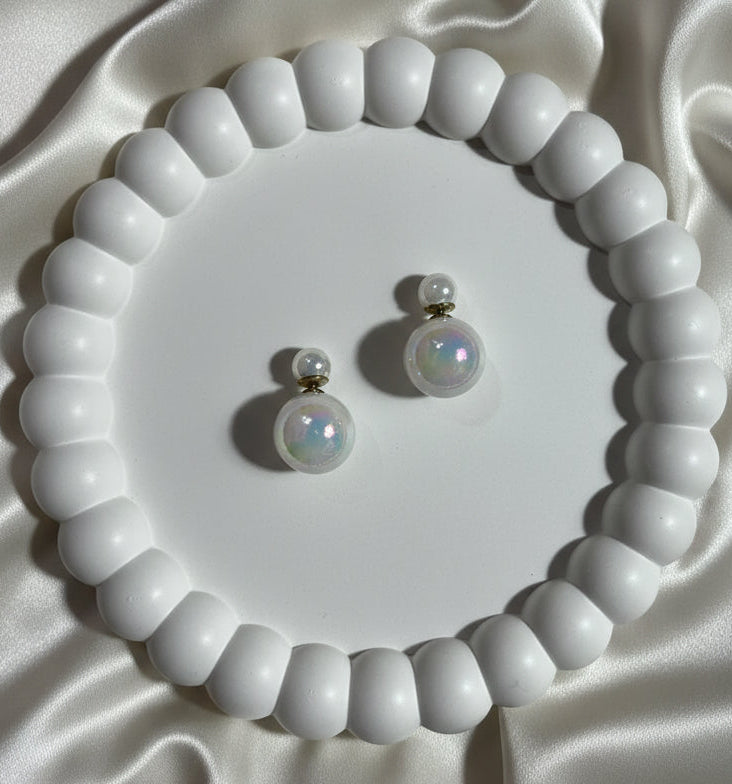 Elegant Double-Sided Pearl Studs - Perfect Gift