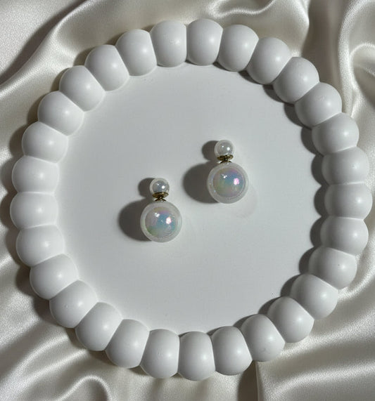 Elegant Double-Sided Pearl Studs - Perfect Gift