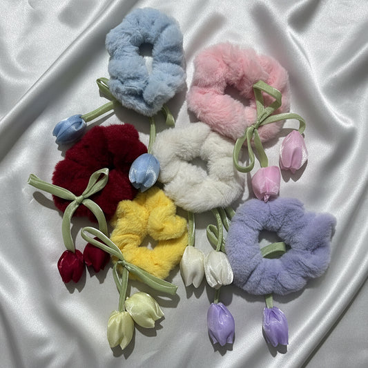 Tulip Garden Scrunchie Collection