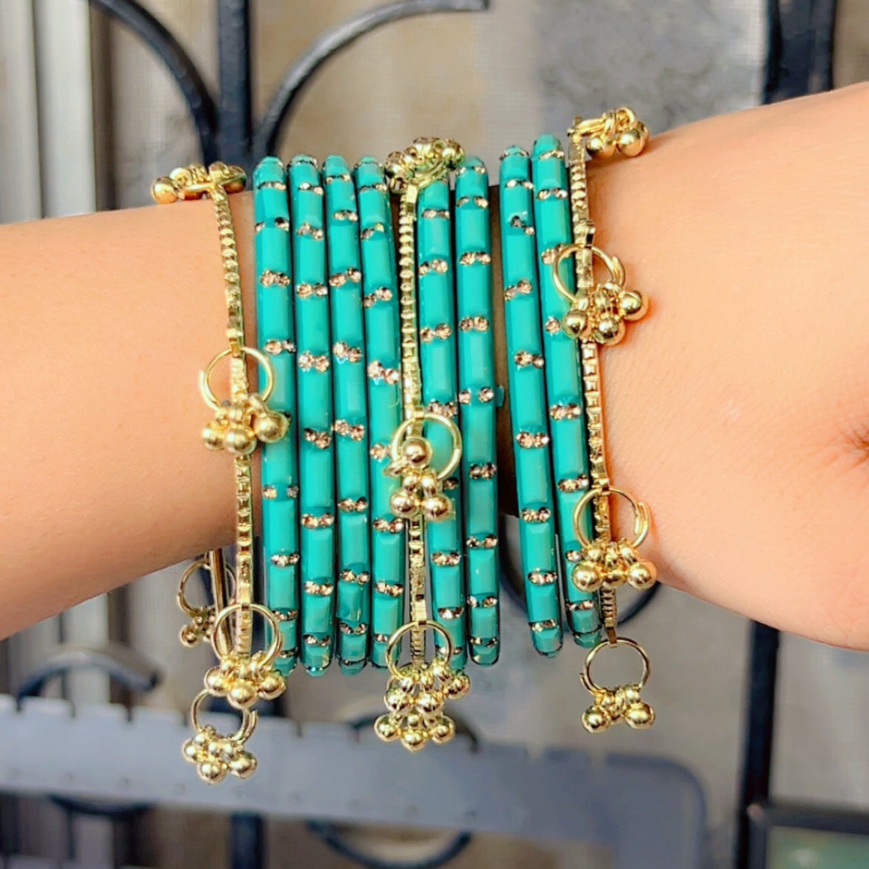 Pastel Charm Bangles Set (16 Soft Pastels + 8 Kashmiri )