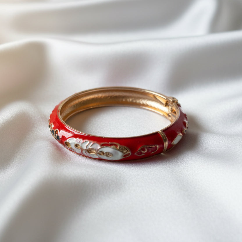 Whimsical Wonderland Enamel Kada Bangles (size-2.0)