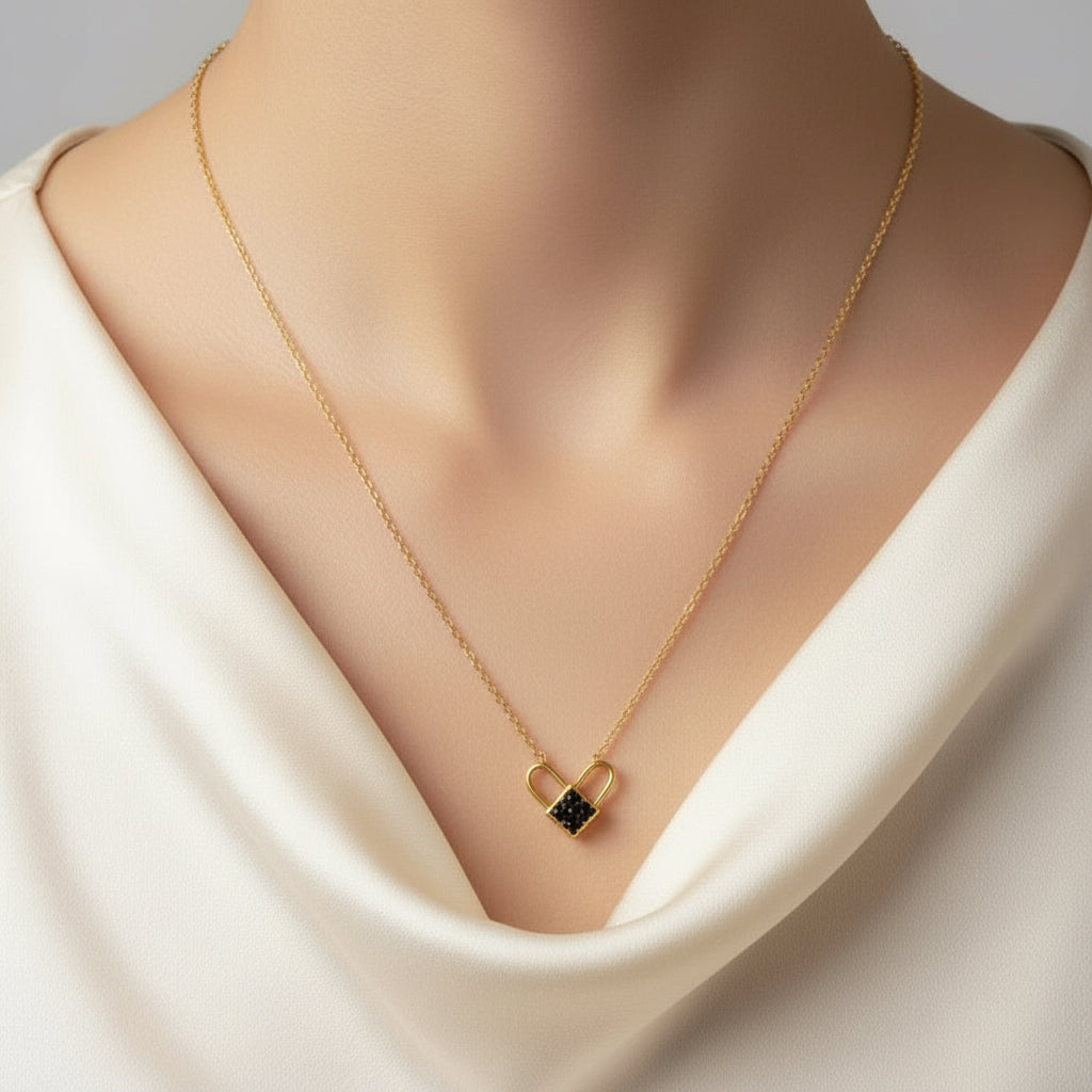 Interlocking Heart Pendant Necklace