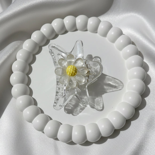 Pastel Star Blossom Hair Claw | Y2K Aesthetic Mini Clip