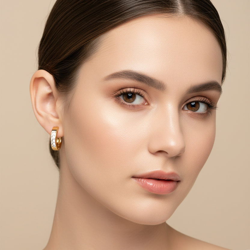 Luxe Eternity Crystal Huggies