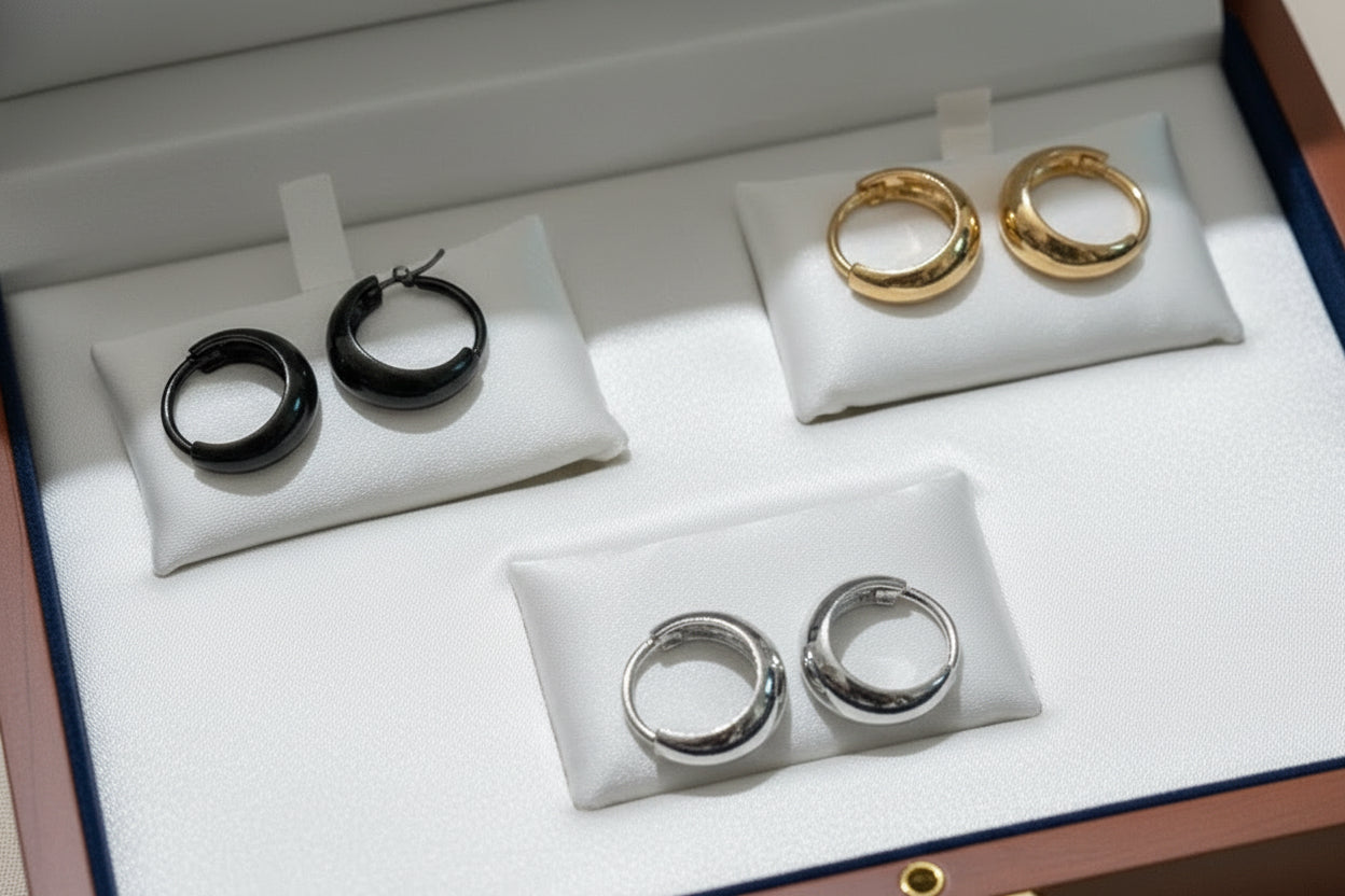 The Aurum Bold: Architectural Gold hoops