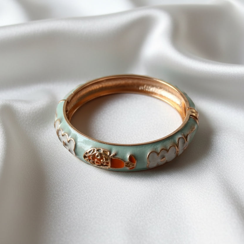 Whimsical Wonderland Enamel Kada Bangles (size-2.0)