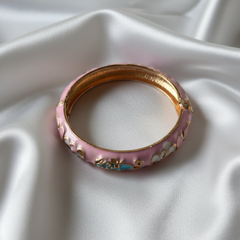 Whimsical Wonderland Enamel Kada Bangles (size-2.0)