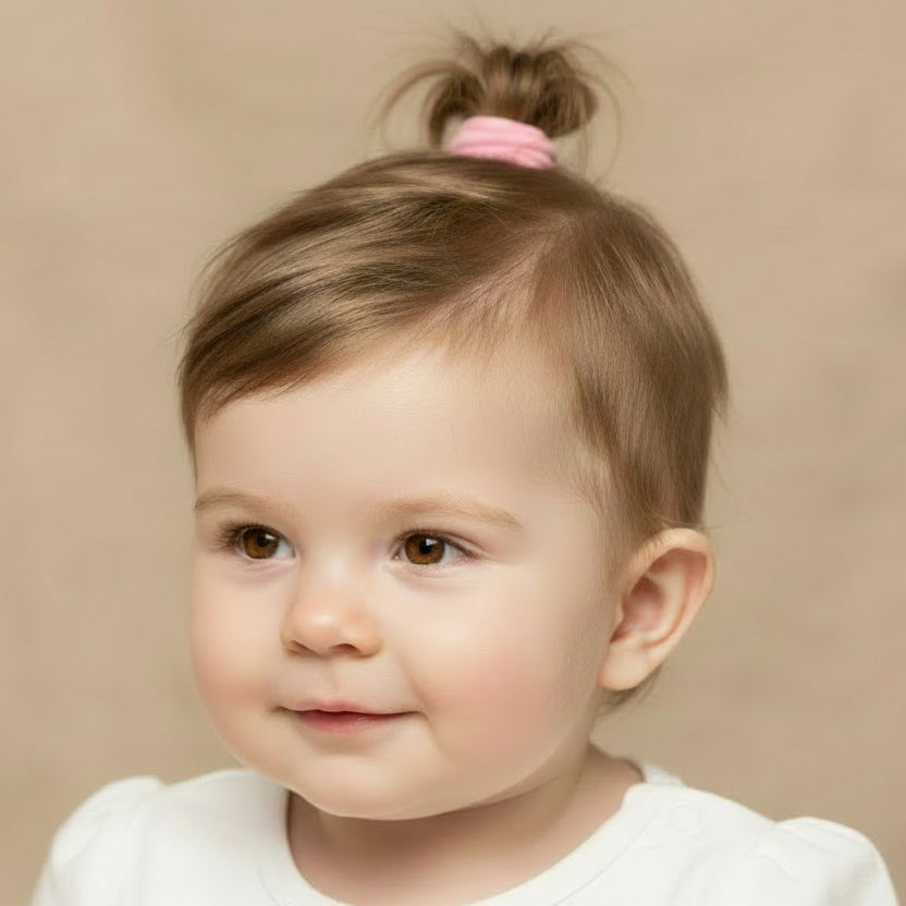 Candy Color Mini Seamless Hair Ties (30-Piece Set) | Soft & Gentle for Babies & Toddlers