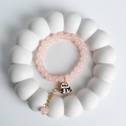 Cute Panda Charm Beaded Bracelet | Colorful Aesthetic Crystal Jewelry