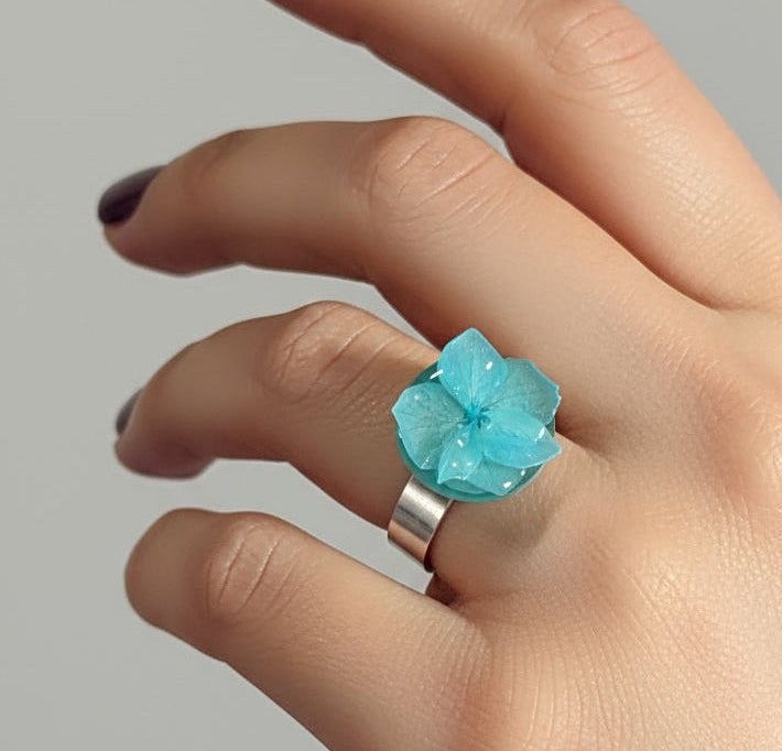 Aqua Bloom Ring