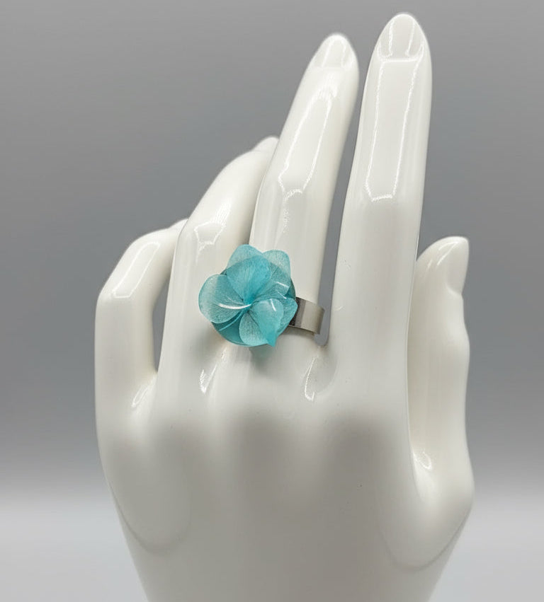Aqua Bloom Ring