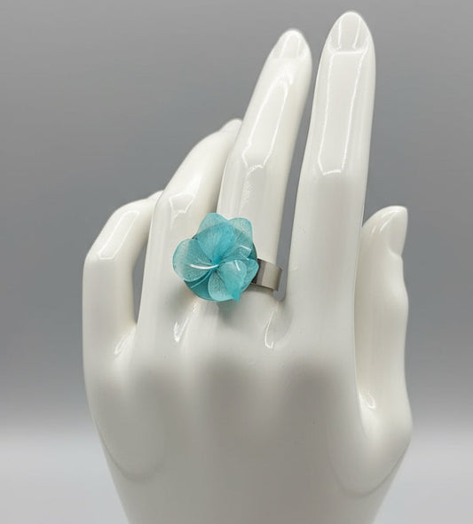 Aqua Bloom Ring